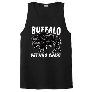 Retro Buffalo Silhouette Bison Wild Animal PosiCharge Competitor Tank