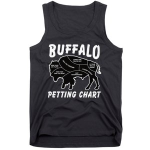 Retro Buffalo Silhouette Bison Wild Animal Tank Top