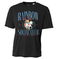 Rainbow Brite Social Club Since 1984 Everyone Welcome Cooling Performance Crew T-Shirt