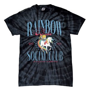 Rainbow Brite Social Club Since 1984 Everyone Welcome Tie-Dye T-Shirt