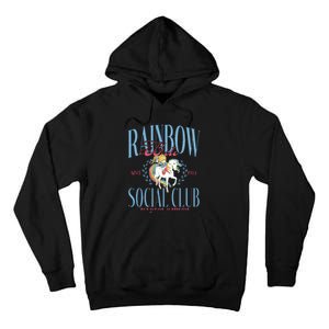 Rainbow Brite Social Club Since 1984 Everyone Welcome Tall Hoodie