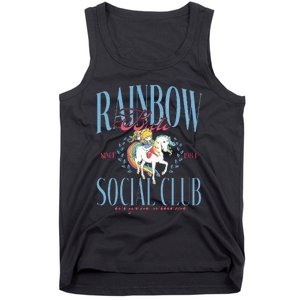 Rainbow Brite Social Club Since 1984 Everyone Welcome Tank Top