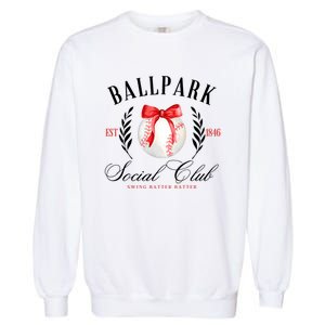 Retro Ballpark Social Club Est 1846 Baseball Garment-Dyed Sweatshirt