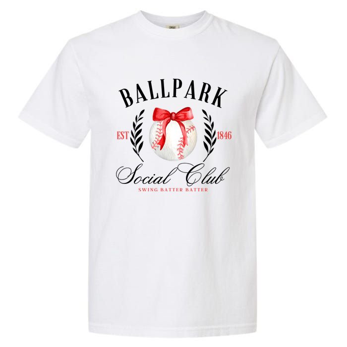 Retro Ballpark Social Club Est 1846 Baseball Garment-Dyed Heavyweight T-Shirt