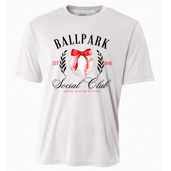 Retro Ballpark Social Club Est 1846 Baseball Cooling Performance Crew T-Shirt