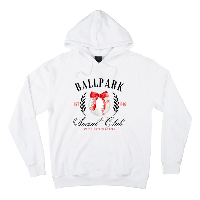 Retro Ballpark Social Club Est 1846 Baseball Hoodie