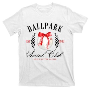 Retro Ballpark Social Club Est 1846 Baseball T-Shirt