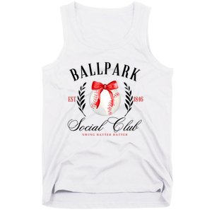 Retro Ballpark Social Club Est 1846 Baseball Tank Top