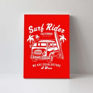 Retro Bus Surfing Print Used Canvas