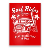 Retro Bus Surfing Print Used Poster