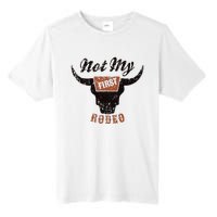 Retro Bull Skull Not My First Rodeo Western Country Cowboy Tall Fusion ChromaSoft Performance T-Shirt