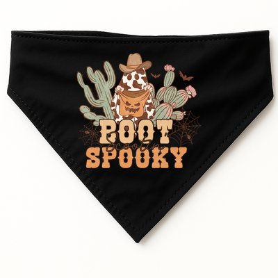 Retro Boot Scootin Spooky Western Halloween Retro Fall Halloween Gift USA-Made Doggie Bandana