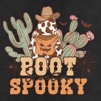 Retro Boot Scootin Spooky Western Halloween Retro Fall Halloween Gift Microfiber Hand Towel