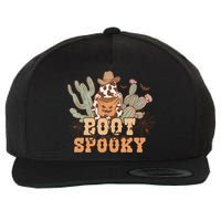 Retro Boot Scootin Spooky Western Halloween Retro Fall Halloween Gift Wool Snapback Cap