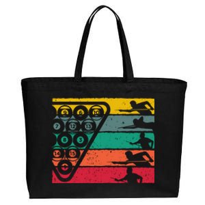 Retro Billiards Sport Gift Cotton Canvas Jumbo Tote