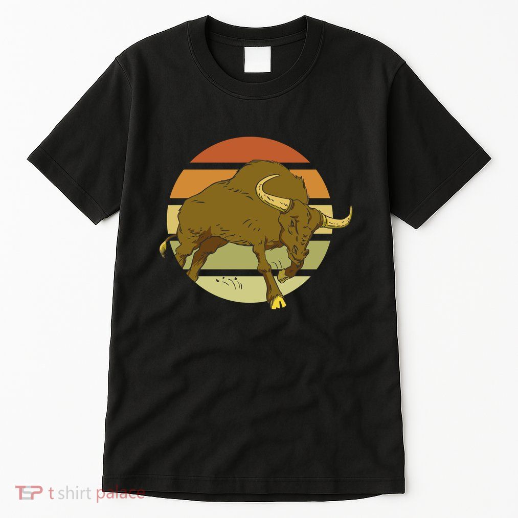Retro Bull Sunset Tall T-Shirt