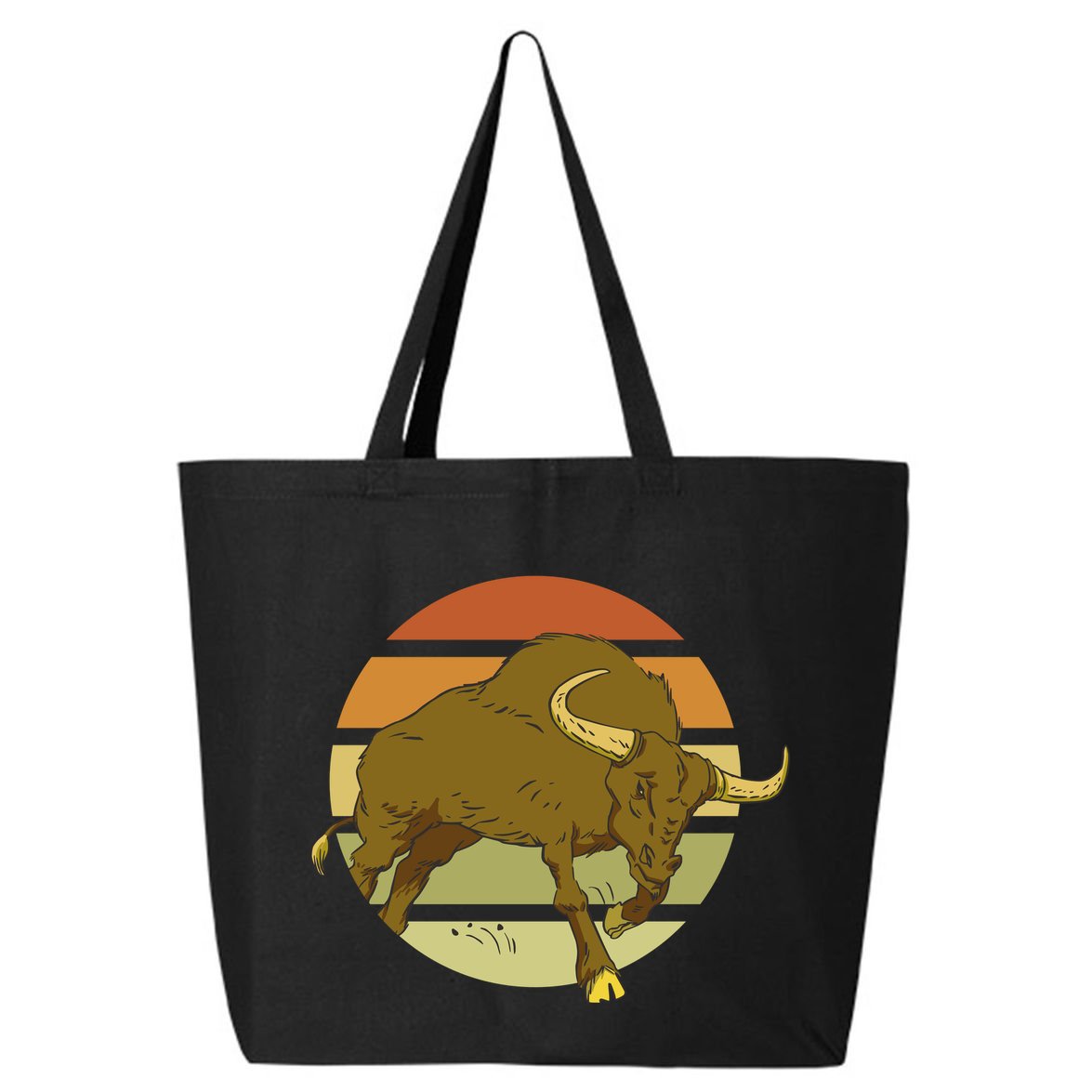 Retro Bull Sunset 25L Jumbo Tote