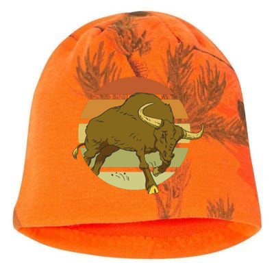 Retro Bull Sunset Kati - Camo Knit Beanie