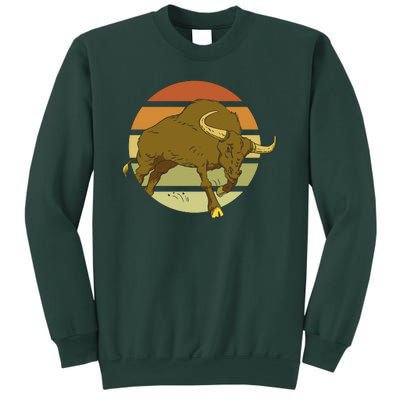 Retro Bull Sunset Sweatshirt