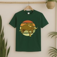 Retro Bull Sunset T-Shirt