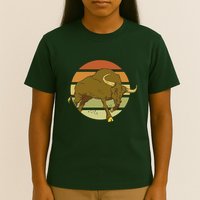 Retro Bull Sunset T-Shirt