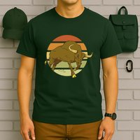 Retro Bull Sunset T-Shirt