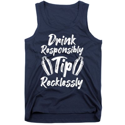 Retro Bartending Saying Mixologist Barkeeper & Bartender Tank Top