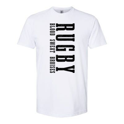 Rugby Blood Sweat Bruises Softstyle CVC T-Shirt