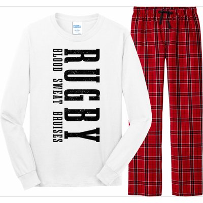 Rugby Blood Sweat Bruises Long Sleeve Pajama Set