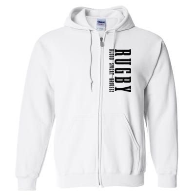 Rugby Blood Sweat Bruises Full Zip Hoodie