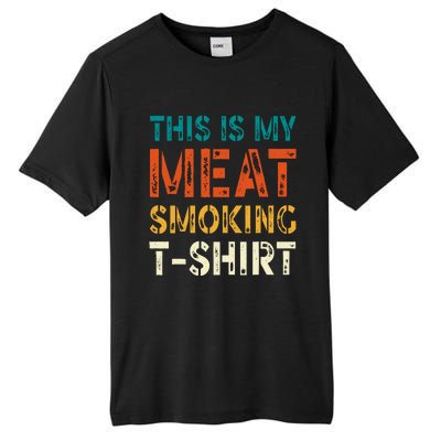 Retro Bbq Smoker Vintage Us Flag This Is My Meat Smoking Tall Fusion ChromaSoft Performance T-Shirt