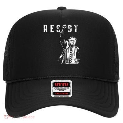 RESIST Bernie Sanders Freedom US National Service Protest High Crown Mesh Back Trucker Hat