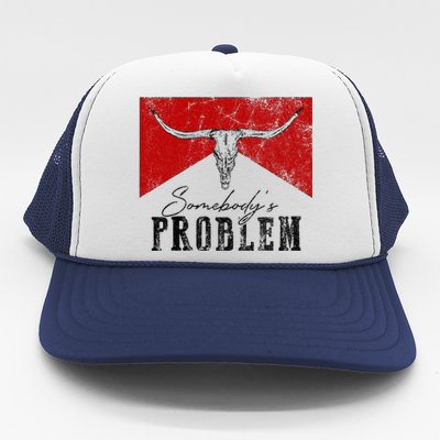 Rustic Bull Skull Country Lifestyle Unique Design Trucker Hat