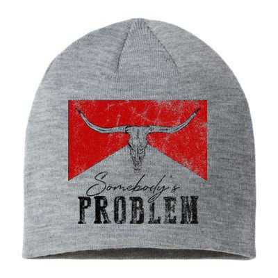 Rustic Bull Skull Country Lifestyle Unique Design Sustainable Beanie