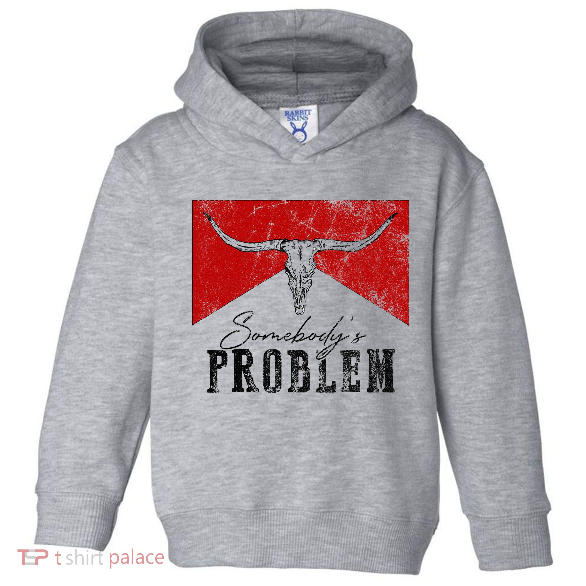 Rustic Bull Skull Country Lifestyle Unique Design Toddler Hoodie