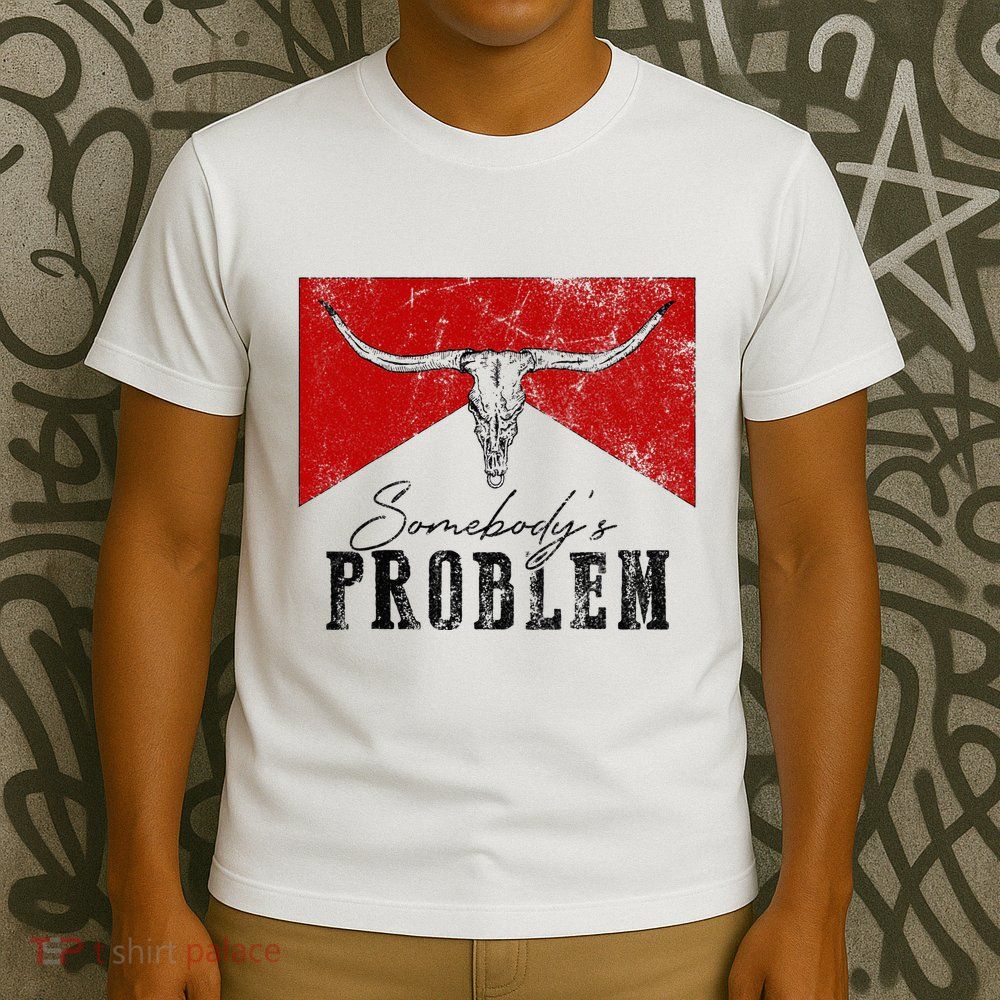 Rustic Bull Skull Country Lifestyle Unique Design T-Shirt