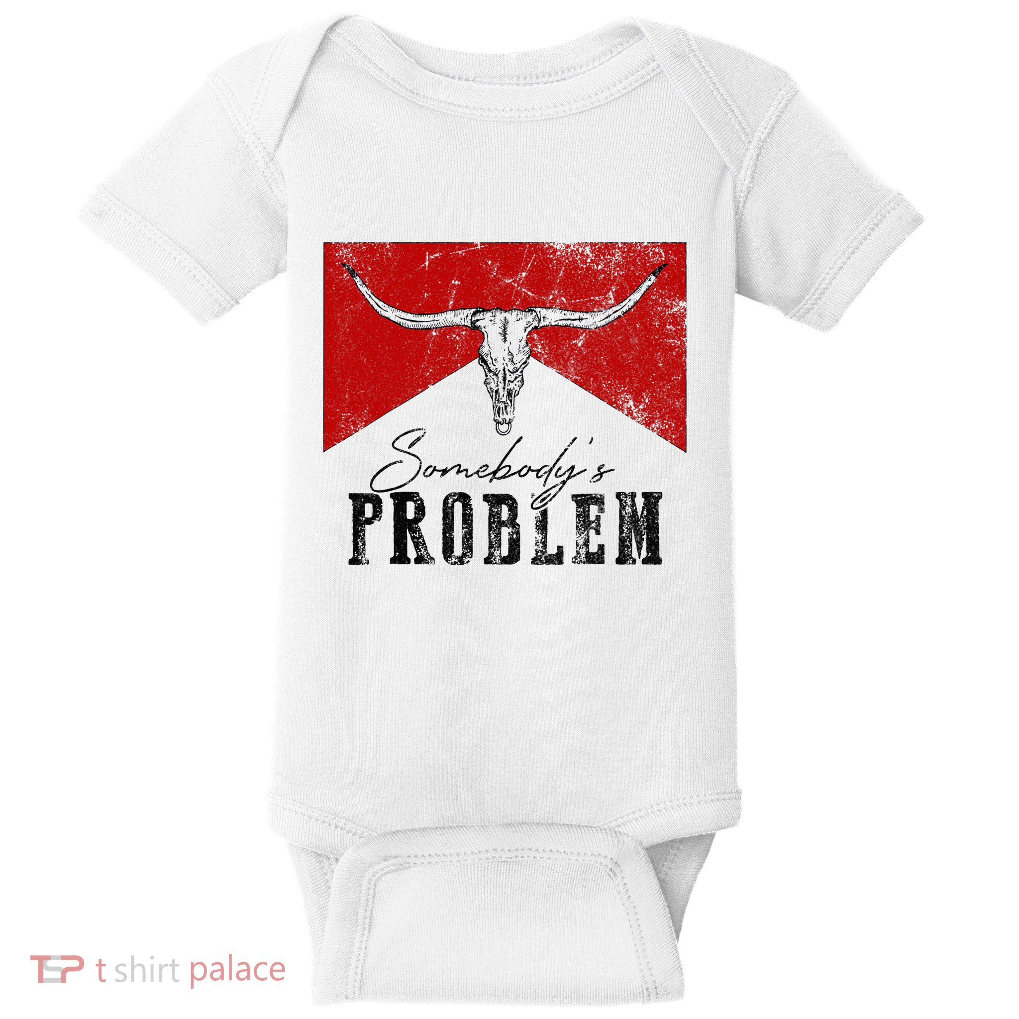 Rustic Bull Skull Country Lifestyle Unique Design Baby Bodysuit