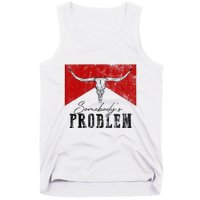 Rustic Bull Skull Country Lifestyle Unique Design Tank Top