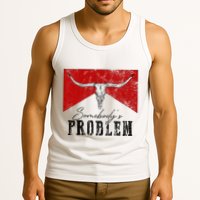 Rustic Bull Skull Country Lifestyle Unique Design Tank Top
