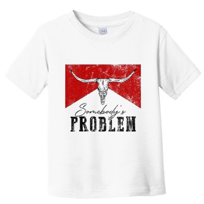 Rustic Bull Skull Country Lifestyle Unique Design Toddler T-Shirt