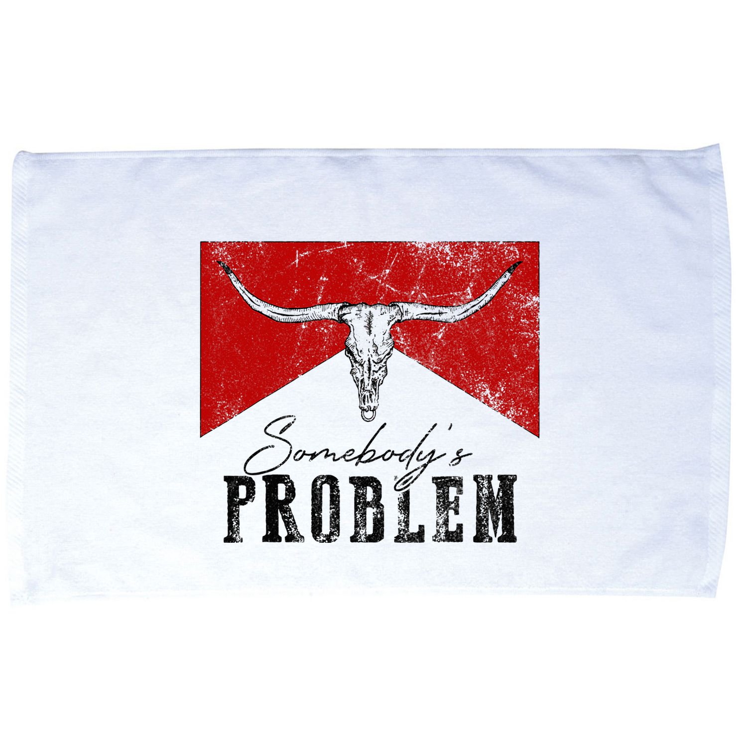 Rustic Bull Skull Country Lifestyle Unique Design Microfiber Hand Towel