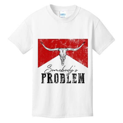 Rustic Bull Skull Country Lifestyle Unique Design Kids T-Shirt