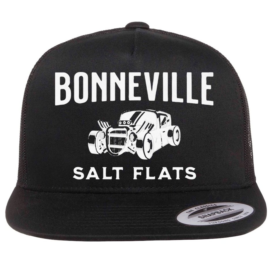 Retro Bonneville Salt Flats Utah International Speedway Flat Bill Trucker Hat