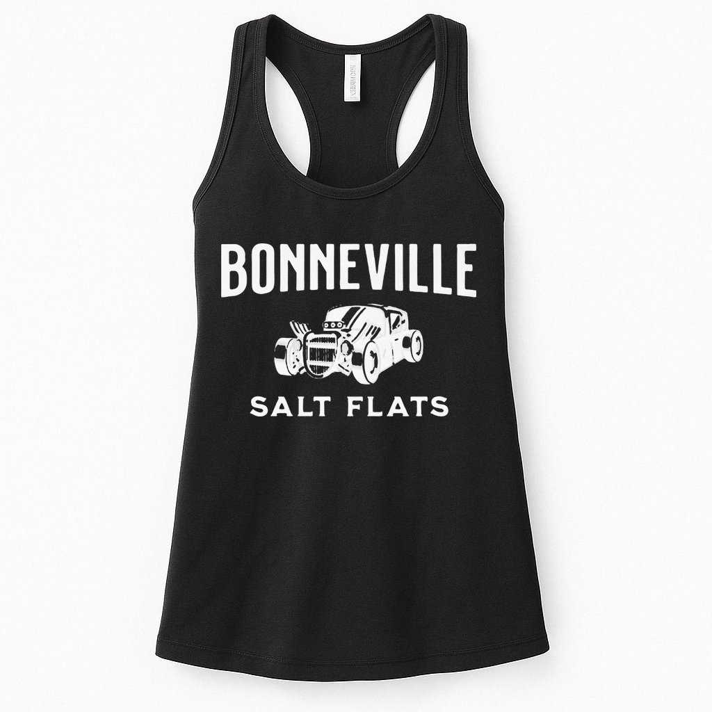 Retro Bonneville Salt Flats Utah International Speedway Womens Tank Top