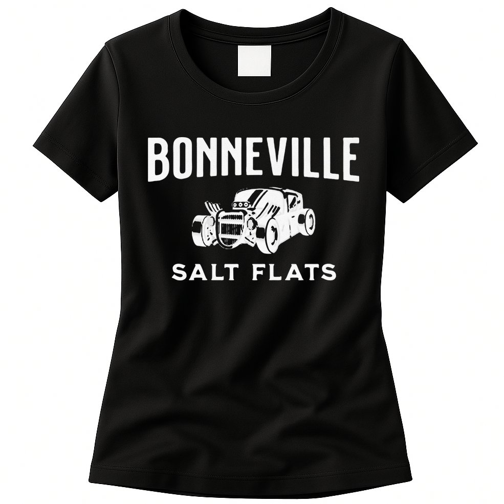 Retro Bonneville Salt Flats Utah International Speedway Womens T-Shirt