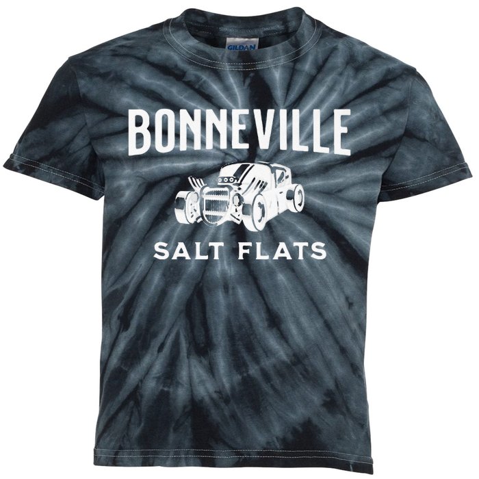 Retro Bonneville Salt Flats Utah International Speedway Kids Tie-Dye T-Shirt