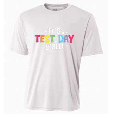 Retro Boho Style Its Test Day Yall Funny Teacher Testing Day Cooling Performance Crew T-Shirt