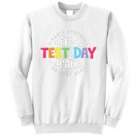 Retro Boho Style Its Test Day Yall Funny Teacher Testing Day Sweatshirt