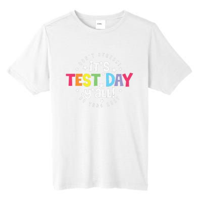 Retro Boho Style Its Test Day Yall Funny Teacher Testing Day Tall Fusion ChromaSoft Performance T-Shirt