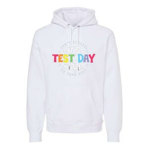 Retro Boho Style Its Test Day Yall Funny Teacher Testing Day Premium Hoodie